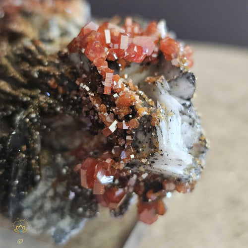 A Grade Vanadinite & Barite | Specimen 193gms