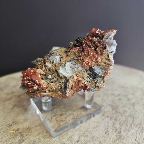 A Grade Vanadinite & Barite | Specimen 193gms