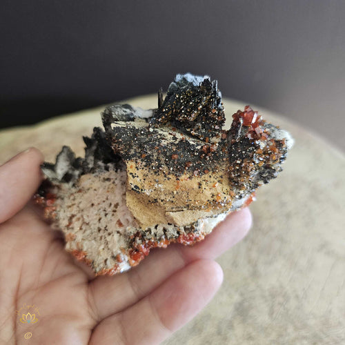 A Grade Vanadinite & Barite | Specimen 193gms