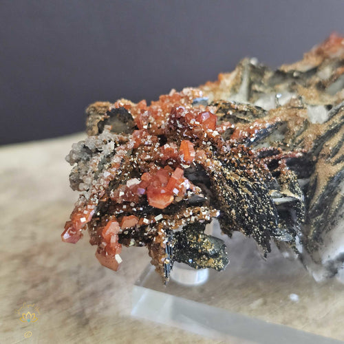 A Grade Vanadinite & Barite | Specimen 193gms