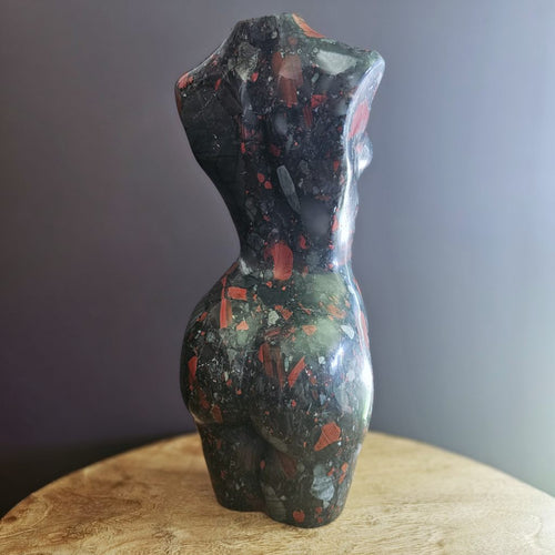 African Bloodstone Carving | Divine Goddess