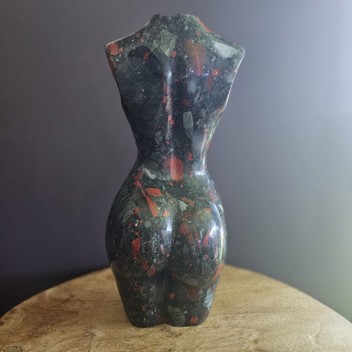 African Bloodstone Carving | Divine Goddess