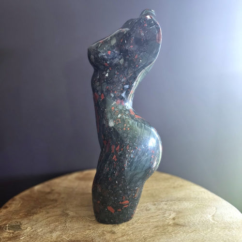 African Bloodstone Carving | Divine Goddess