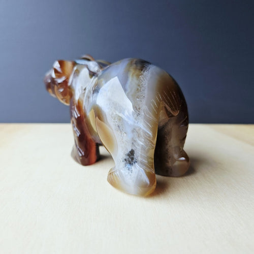 Agate Bear Carving | 992gm