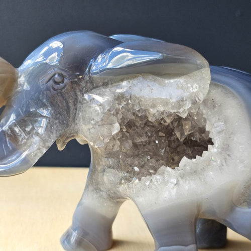 Agate Elephant Carving | 643gm