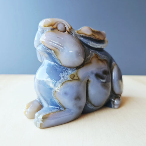 Agate Rabbit Carving | 990gms