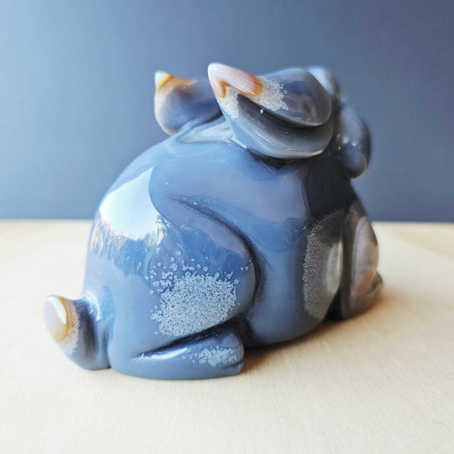 Agate Rabbit Carving | 990gms