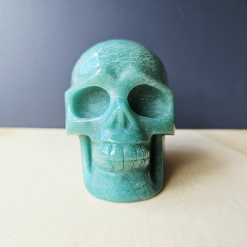 Amazonite Skull | Calm Current Guardian