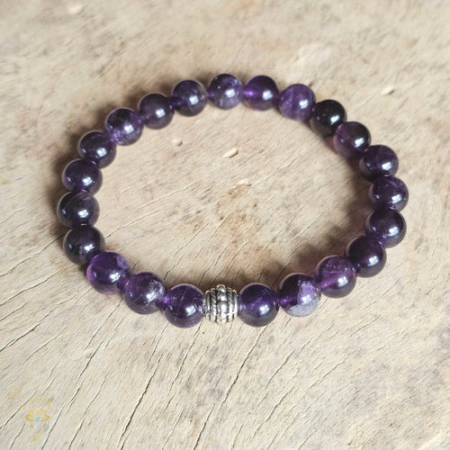 Amethyst Bracelet | 8mm & 10mm Beads