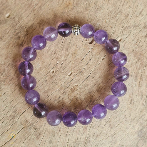 Amethyst Bracelet | 8mm & 10mm Beads