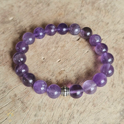 Amethyst Bracelet | 8mm & 10mm Beads