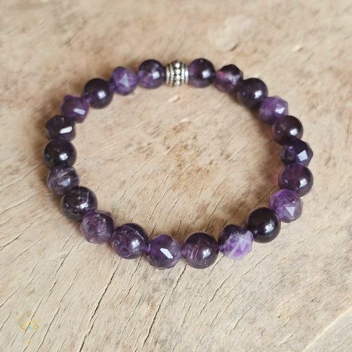 Amethyst Bracelet | 8mm & 10mm Beads