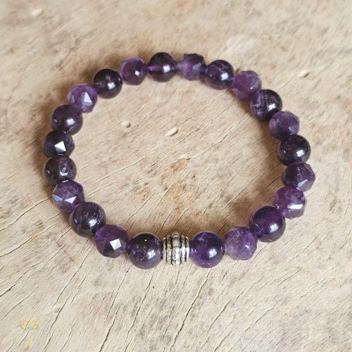 Amethyst Bracelet | 8mm & 10mm Beads