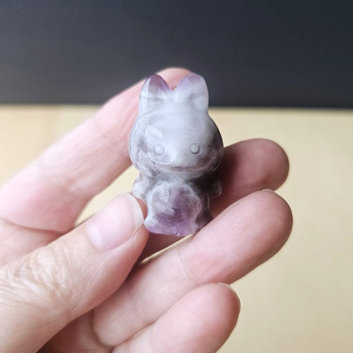 Amethyst Crystal Labubu | MystiBoo