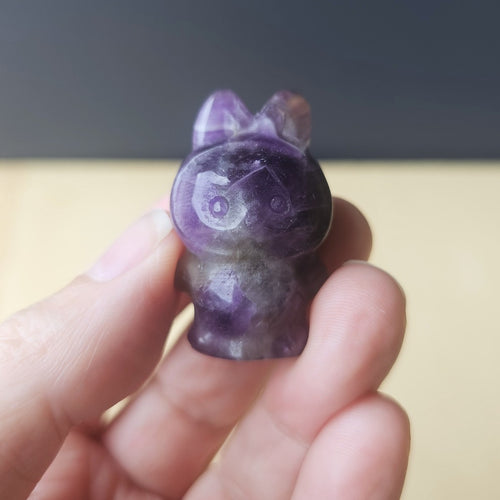 Amethyst Crystal Labubu | MystiBoo