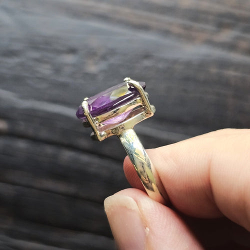 Amethyst Faceted Ring | Mystic Energy