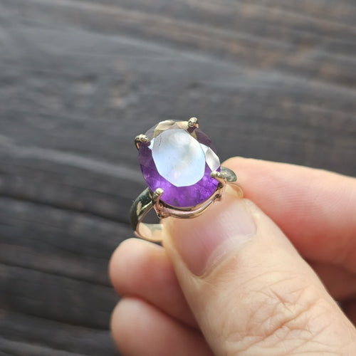 Amethyst Faceted Ring | Mystic Energy