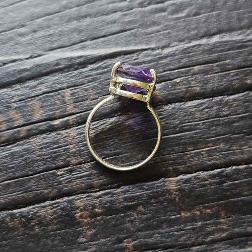 Amethyst Faceted Ring | Mystic Energy