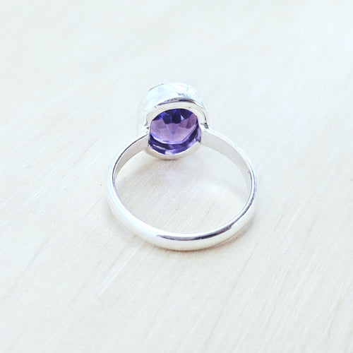 Amethyst Faceted Ring | The Boundary Keeper