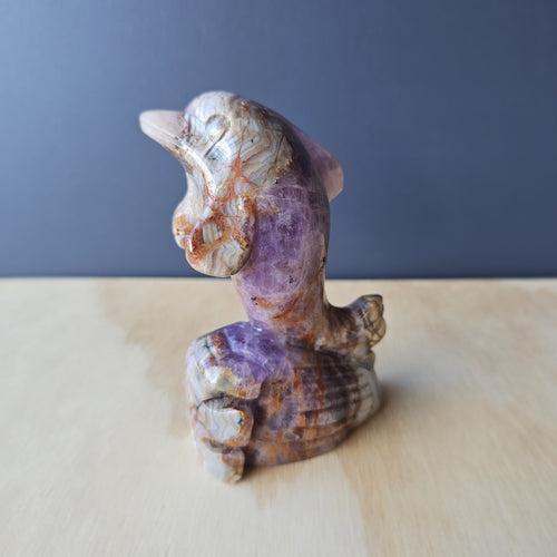 Amethyst Lace Agate Dolphin | Ocean Code Whisperer