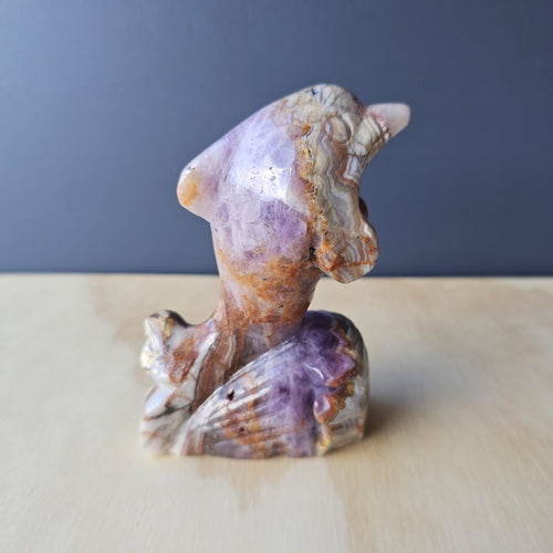 Amethyst Lace Agate Dolphin | Ocean Code Whisperer