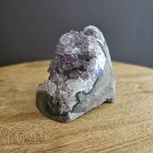 Amethyst Stalactite Flower| Cut Base Geode 569gms