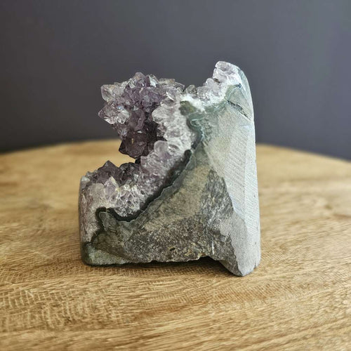 Amethyst Stalactite Flower| Cut Base Geode 569gms