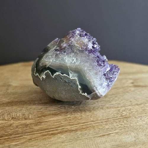 Amethyst With Red Amethyst Inclusions | Geode 534gms