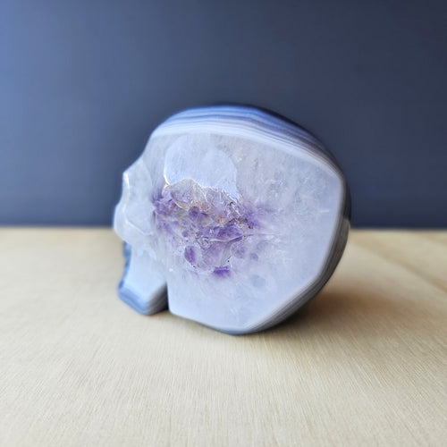 Amethyst & Agate Skull | Guardian Of The Amethyst Veil