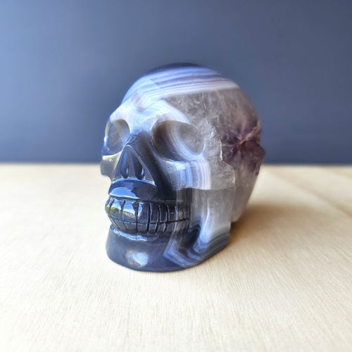 Amethyst & Agate Skull | Guardian Of The Amethyst Veil