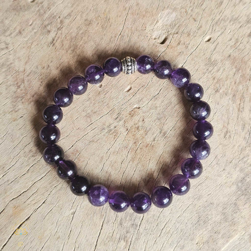 Amethyst Bracelet | 8mm & 10mm Beads