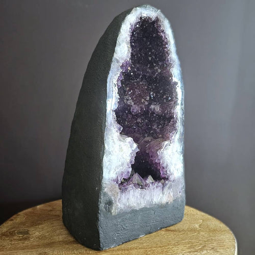 A Grade Amethyst & Lepidocrocite Cave | Frequency of the Violet Flame