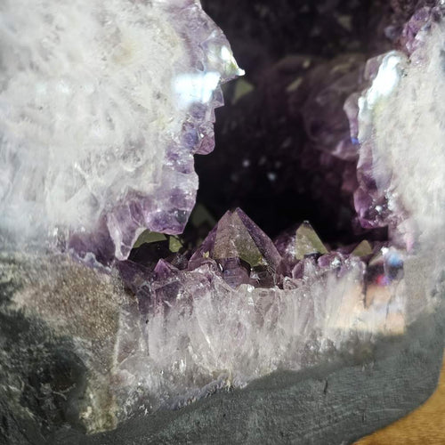 A Grade Amethyst & Lepidocrocite Cave | Frequency of the Violet Flame