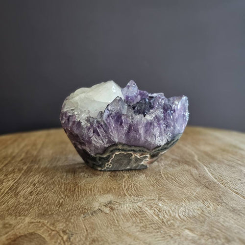 Amethyst with Calcite Inclusion | Freeform 593gms