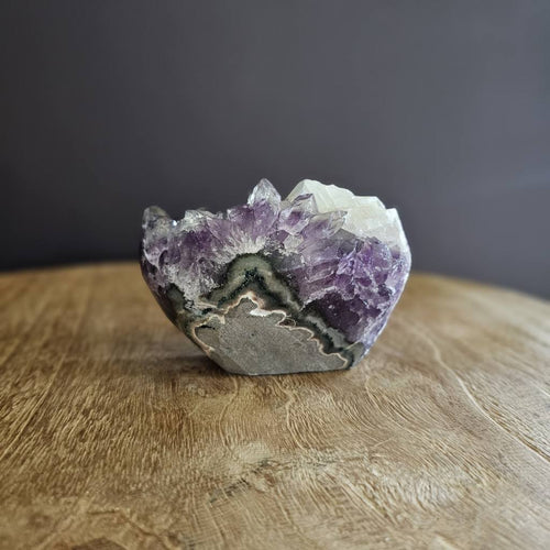 Amethyst with Calcite Inclusion | Freeform 593gms