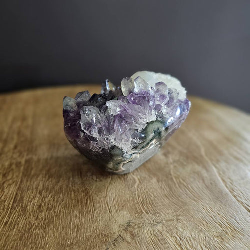 Amethyst with Calcite Inclusion | Freeform 593gms