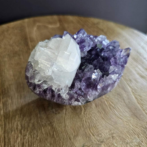 Amethyst with Calcite Inclusion | Freeform 593gms