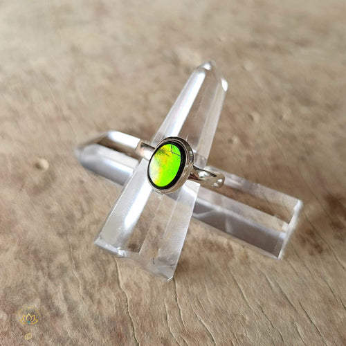 Ammolite Ring | Emerald Energy