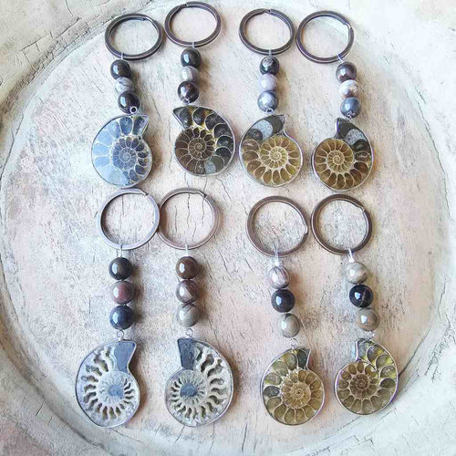 Ammonite Keyring Twin Set | Two Halves, One Story