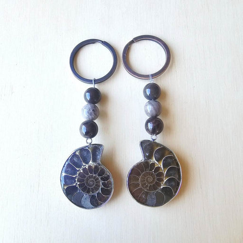Ammonite Keyring Twin Set | Two Halves, One Story