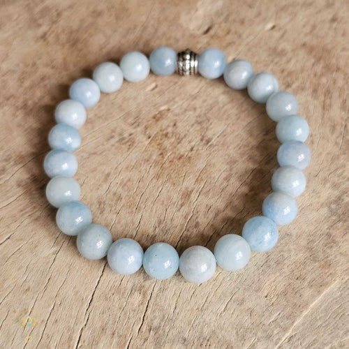 Aquamarine Bracelet | 8mm Beads