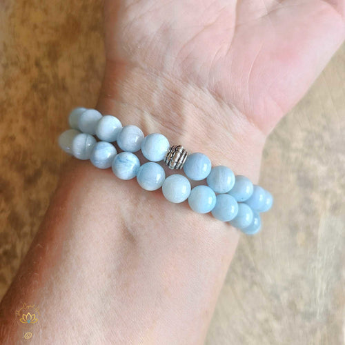 Aquamarine Bracelet | 8mm Beads