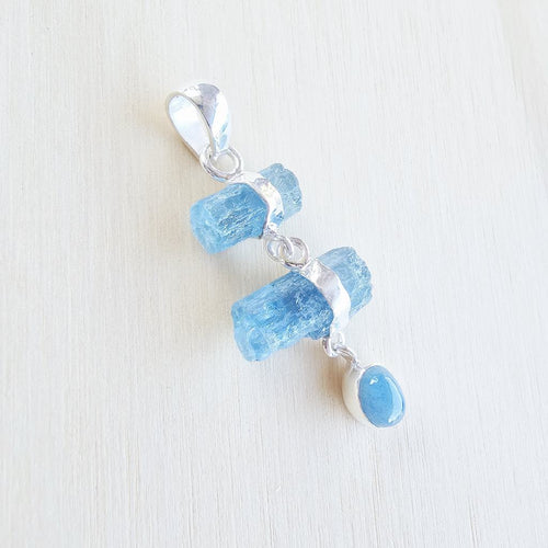 Aquamarine Pendant | Celestial Trinity