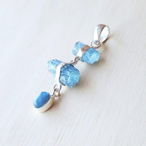 Aquamarine Pendant | Celestial Trinity