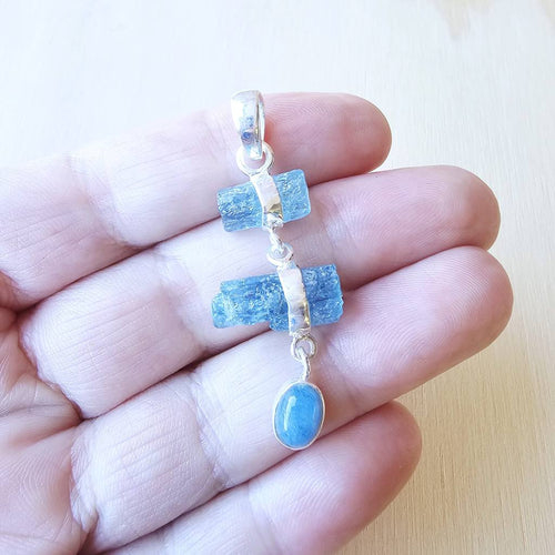 Aquamarine Pendant | Celestial Trinity