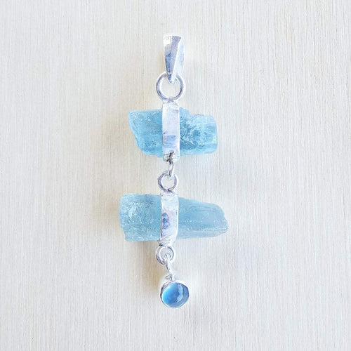 Aquamarine Pendant | Trident Of Calm