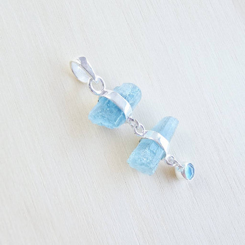 Aquamarine Pendant | Trident Of Calm