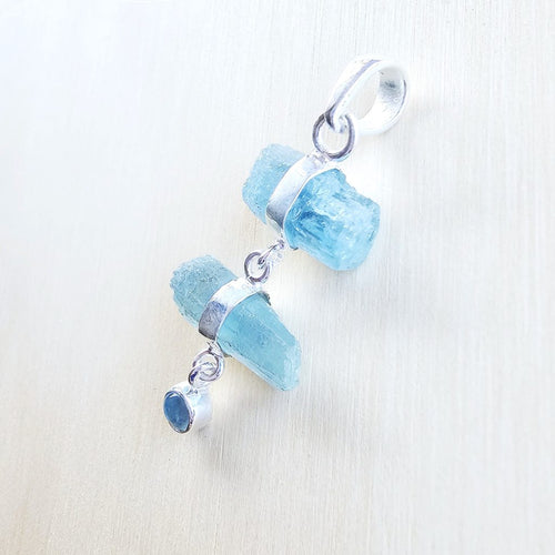 Aquamarine Pendant | Trident Of Calm