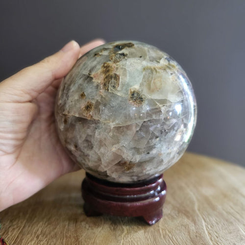 Aquamarine, Smoky Quartz (Lepidolite Mix) | Sphere 2.2kgs