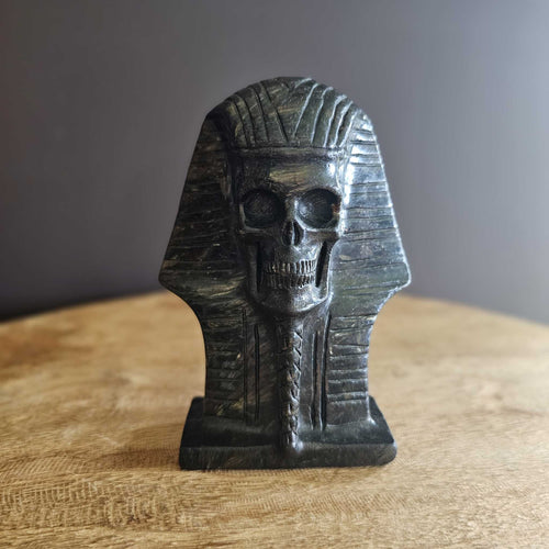 Astrophyllite Pharaoh Skull | Golden Guardian Ra